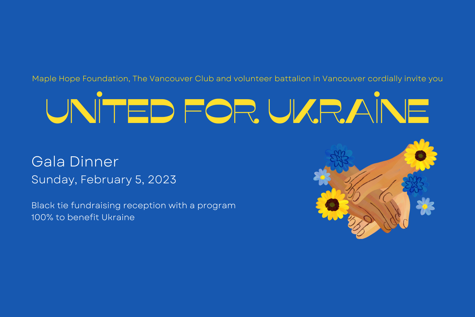 "United for Ukraine" at MHF's Fundraising Gala Dinner