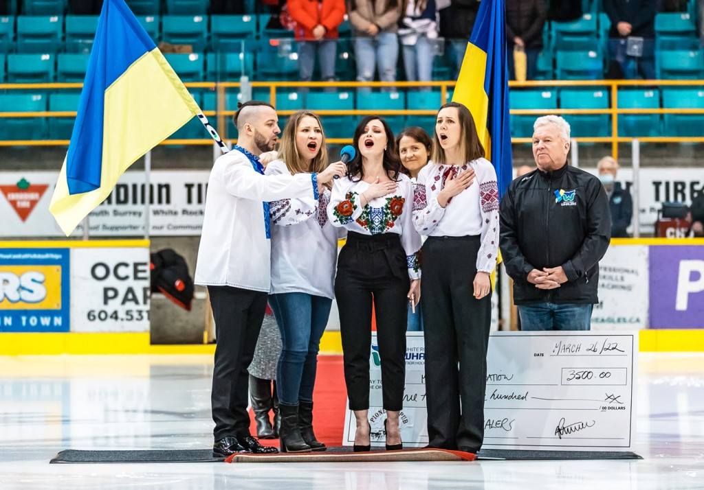 White Rock Whalers Raise over $3500 for Ukraine