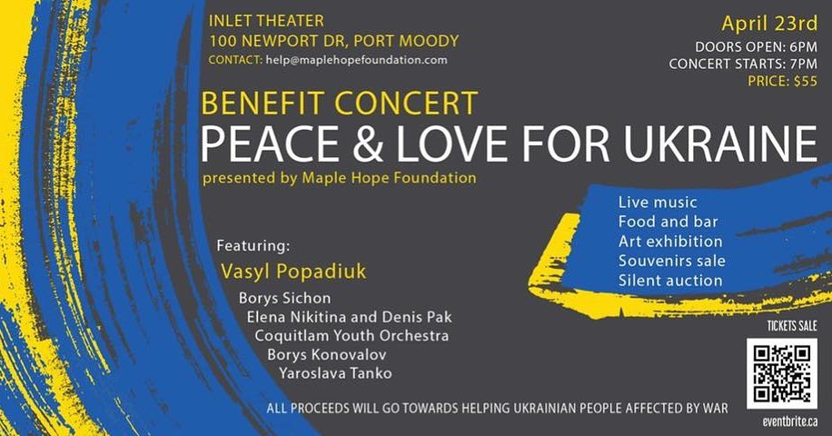 Benefit concert to raise funds for Ukraine