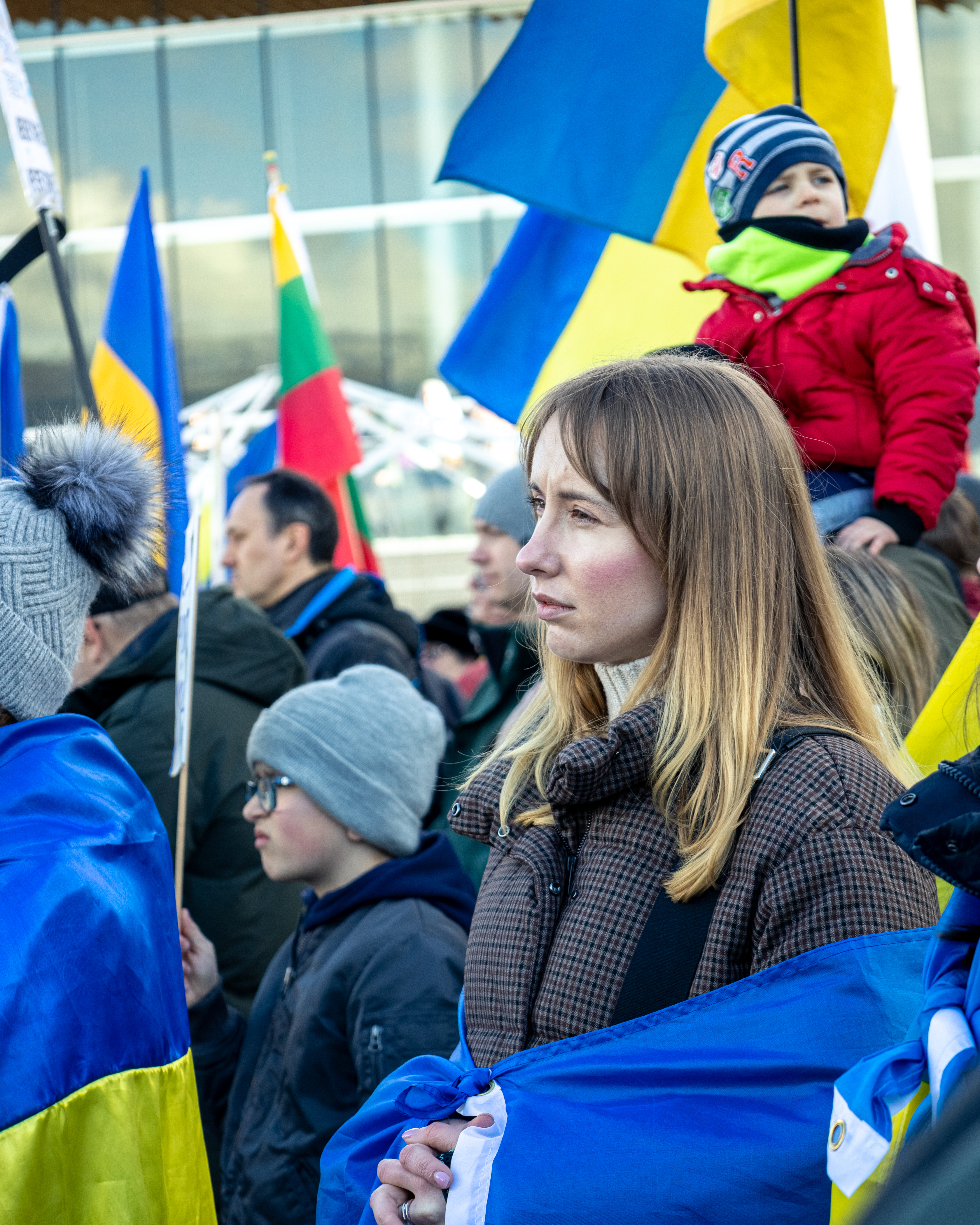 Мітинг у Ванкувері 26 лютого 2023 року в підтримку України