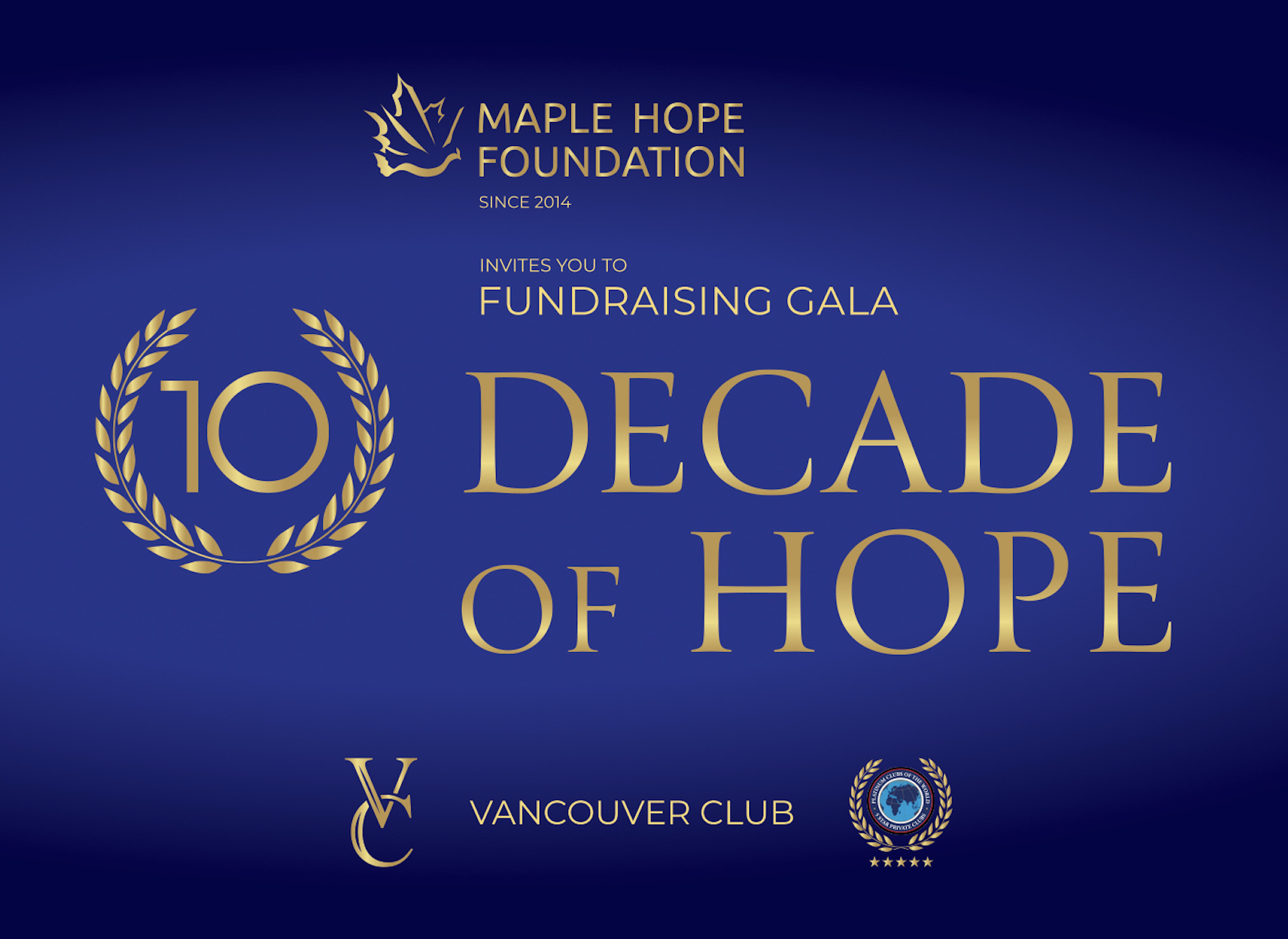 "Decade of Hope" 2nd Annual Fundraising Gala